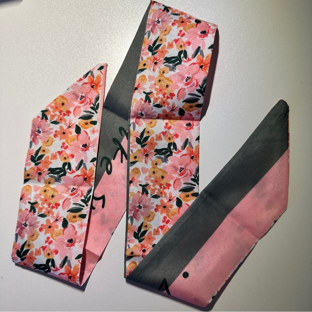 Floral Polyester Twilly